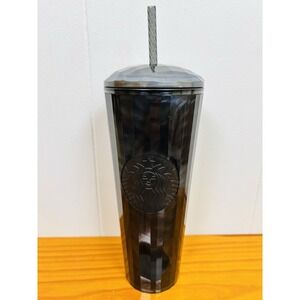 NEW Starbucks 24 oz Iridescent Black Pearl Marbled Cold Tumbler Dome Cup Venti